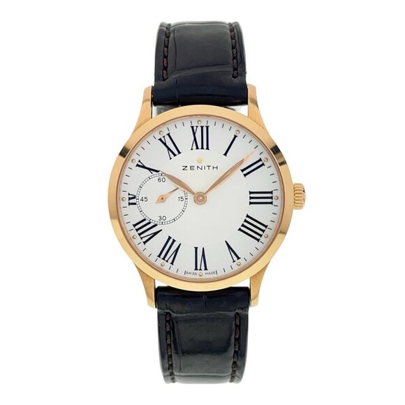 Zenith Ultra Thin Lady 18k Rose Gold White Dial 33mm Women's Watch 18.1025.680 - Picture 1 of 8